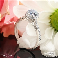 Tacori 2620RDP Dantela Crown Diamond Engagement Ring