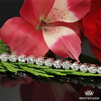 "Three-Prong" Lab Created Diamonds Tennis Bracelet