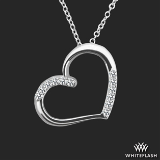 Diamond Detail Heart Pendant