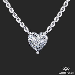 Solitaire Heart Diamond Pendant