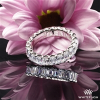 Semi Custom Emerald Cut Diamond Eternity Band