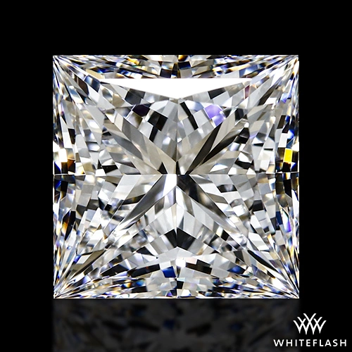 1.30 ct D VVS2 Princess Cut Precision Lab Grown Diamond
