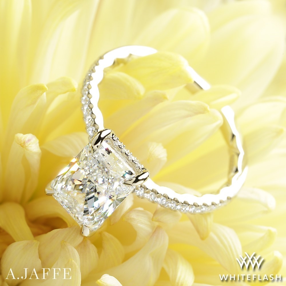 Platinum A. Jaffe Classics Diamond Engagement Ring