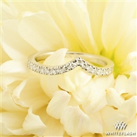  Custom Half Eternity V Contour Diamond Band 