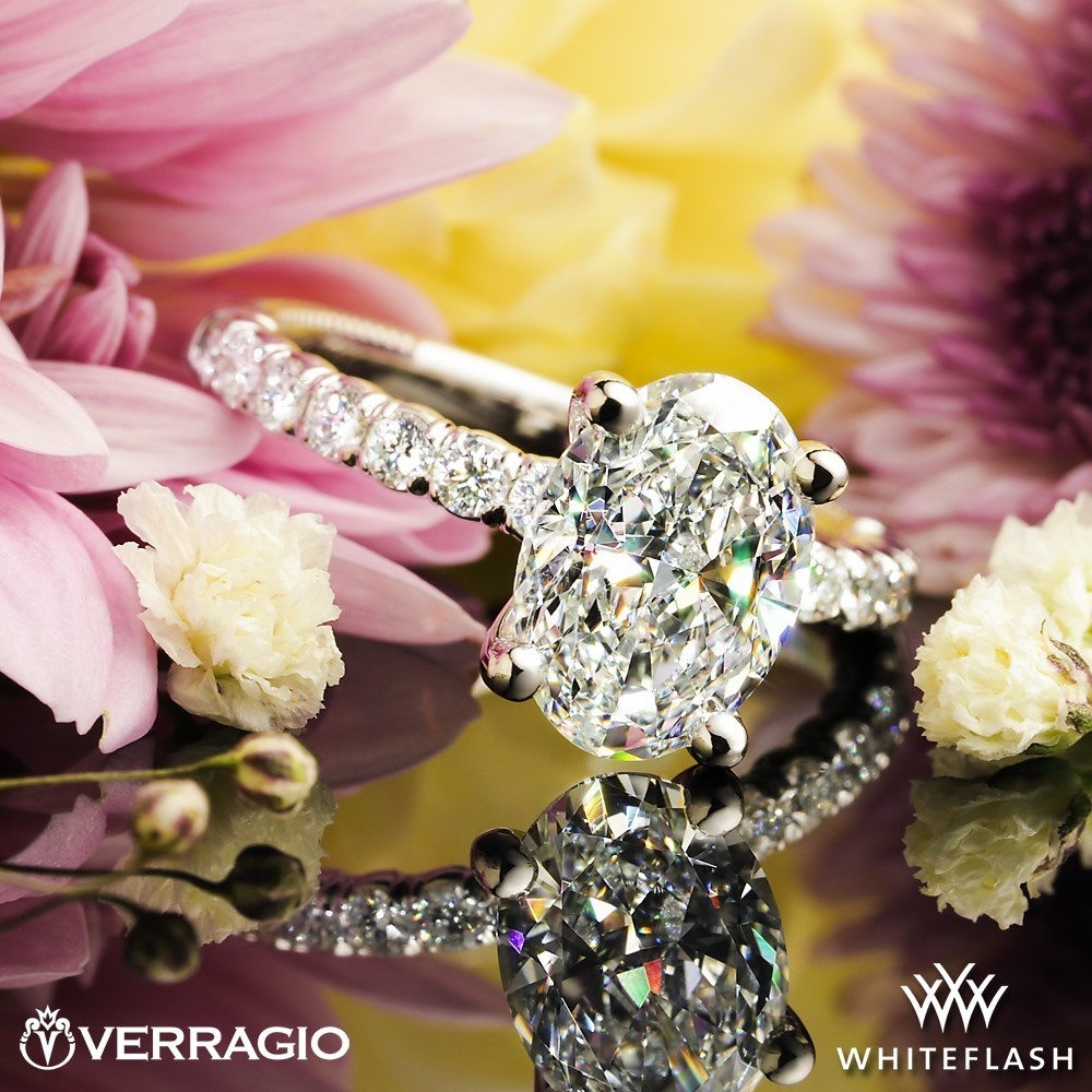 14k White Gold Verragio V-950-R2.0 Renaissance Diamond Engagement Ring