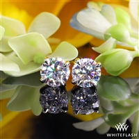 4 Prong Basket Diamond Earrings