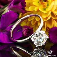 Tulip 6 Prong Solitaire Engagement Ring