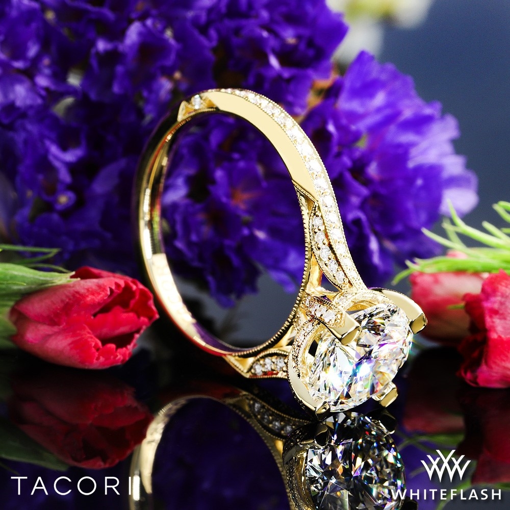 18k Yellow Gold Tacori HT2627RD RoyalT Diamond Engagement Ring
