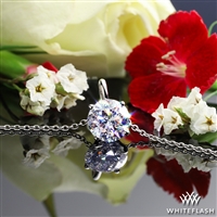 Four-Prong Timeless Diamond Pendant