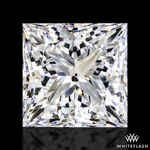 1.02 ct D VVS2 Princess Ideal lab diamond