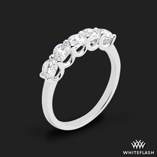 Round 5 Stone Lab Created Diamond Right Hand Ring