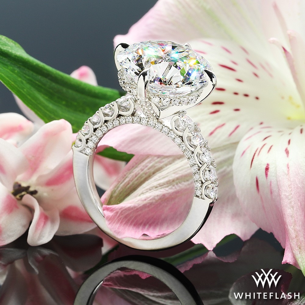 10ct E IF Round Cut Diamond set in Custom Ring