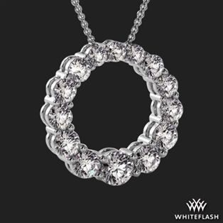 Graduated Brilliant Diamond Pendant