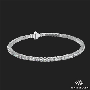 Round Flexible Diamond Bangle