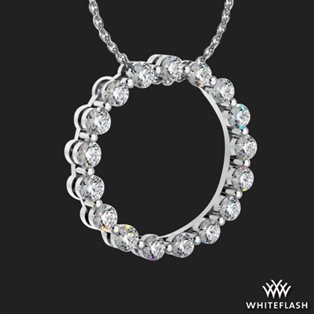 Stunning Diamond Circle Pendant