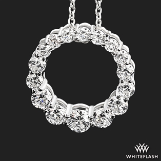 Graduated Brilliant Diamond Pendant
